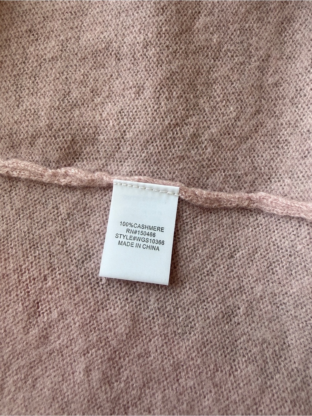 41 Hawthorn 100% Cashmere Cardigan Open Front Light Pink SZ M - Picture 9 of 9